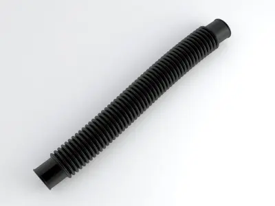Hog Oval Corrugated Hose 01 Collection 3D model