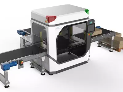 Industrial Unpacking Machine Concept 3D model