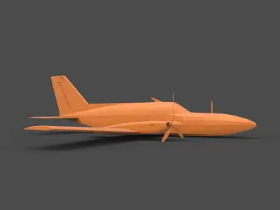 Cessna 402 3D print model