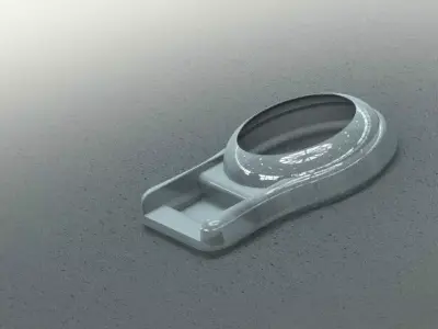 Surface Model plastic ring on table Free 3D model
