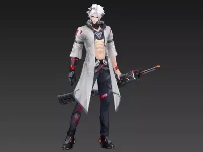 Swordsman 3D Model  3D model