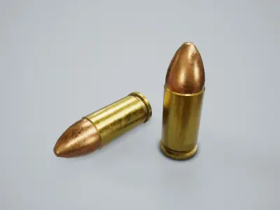Cartridge Bullet PBR Game Ready Low-poly 3D model purchase