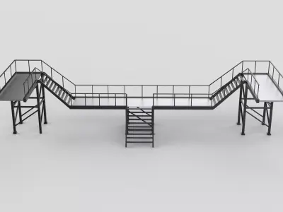 industrial stairs 02  3D model