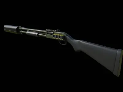 Remington 870 shotgun  Low-poly 3D model