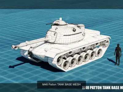 20 TANKS BASE MESHES VOL 2 3D Model Pack