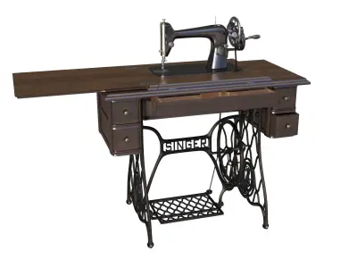 Singer Sewing Machine 3D model purchase