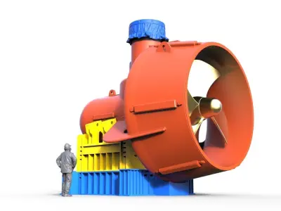 Schottel propeller for model ship as cargo 3D print model