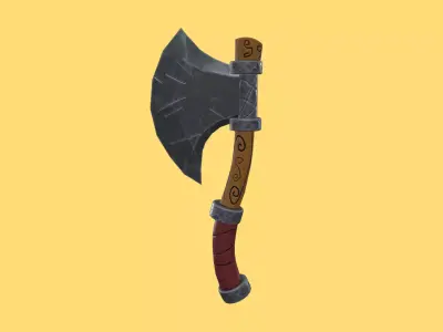Stylized Axe - Low Poly Game Asset Low-poly 3D model