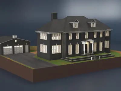  Colonial Style House with Garage and Garland 