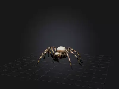 Giant Spider Low-poly 3D model