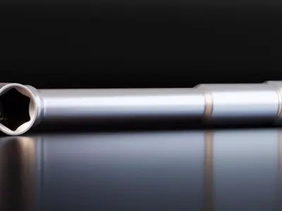 Socket Wrench Free low-poly 3D model
