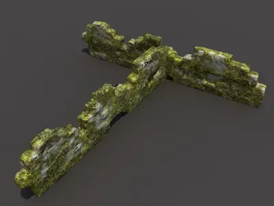 English Castle Ruin 7  3D model
