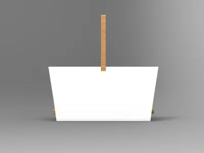 Birdhouse house hanging Low-poly 3D model