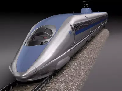 Shinkansen Speed Train 2014 3D model