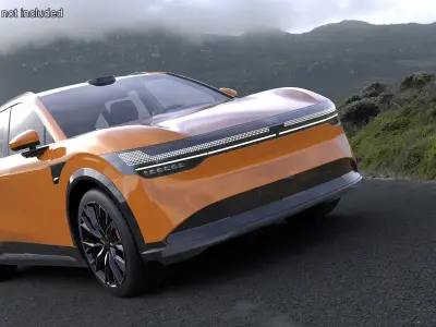  Zeekr 7X Luxury Sunset Orange SUV 