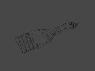 Paint brush Low-poly 3D model buy