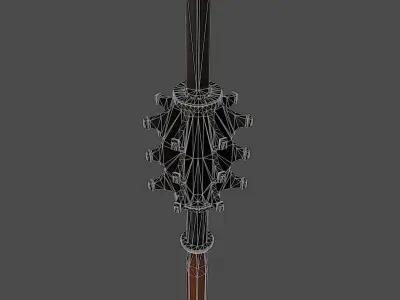 Grand mace Low-poly 3D model