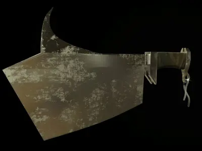AX KNIFE Low-poly 3D model