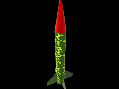 3D Missile Free 3D model