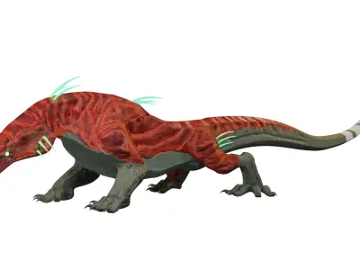 Creature Tiger Free low-poly 3D model