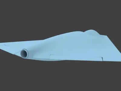 X-47a 3D print model