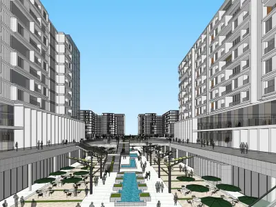 Sketchup Residential Complex N2 3D model