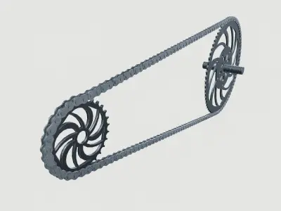 Cycle Chain 3D model