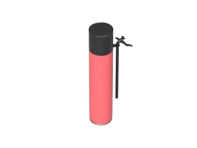 Polyurethane foam 750 ml open mockup 3D model
