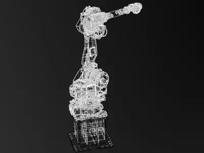 Nachi MC50 Robot W Stand Free 3D model