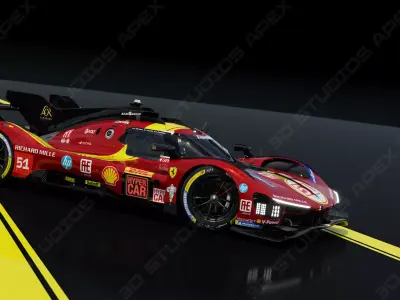 Ferrari 499P WEC 2025 - Standard Edition 3D model