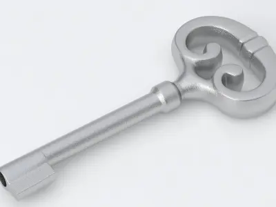 Key 01 Silver 3D model