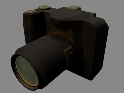 Photo camera  Free low-poly 3D model