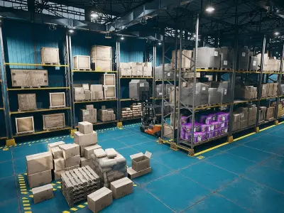 Storage Pack Low-poly 3D model