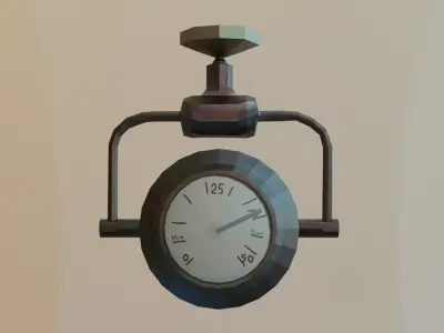 Pressure Gauge Free 3D model Free low-poly 3D model