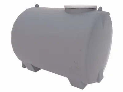 Water Storage Tank 3D model Low-poly 3D model