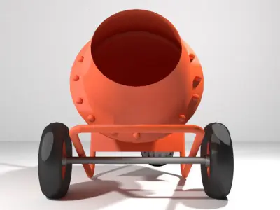 Concrete Mixer Machine - Type 2 3D model