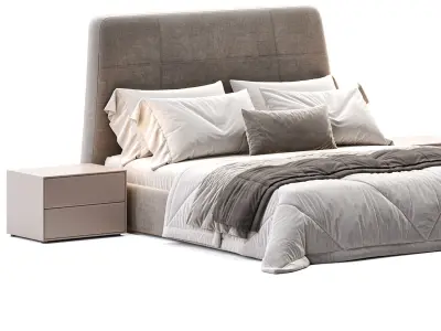 Shelby Bed By Mobilicasa Low-poly 3D model