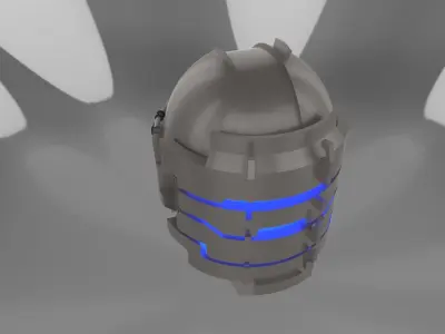 Dead Space - Isaac Clarke helmet  Obsidian Suite Free 3D model
