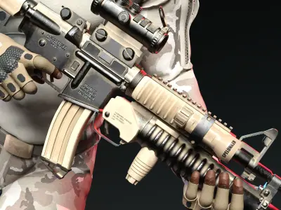 US ARMY MILITARY PACK 3D model