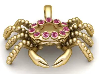 CRAB INSECT PENDANT 3D PRINTABLE MODEL 3D print model