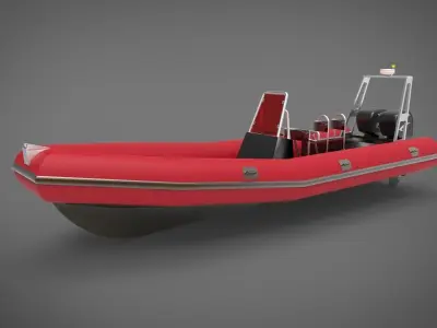 rescue boat 3D model get