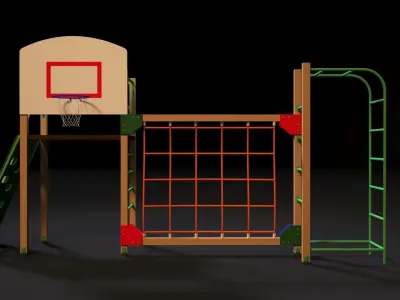 Sports complex 12 3D model