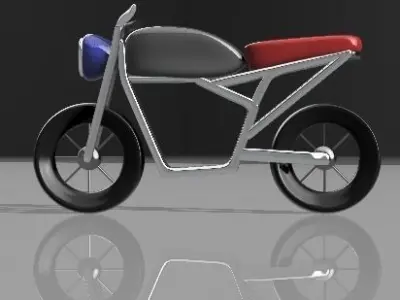 Electric Scrambler Bike Frame Design 3D model