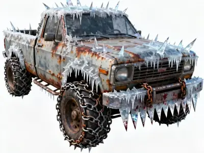 Frostbite Scavenger Pickup 3D Model Low-poly 3D model