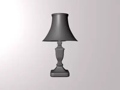 Table Lamp Free low-poly 3D model 5