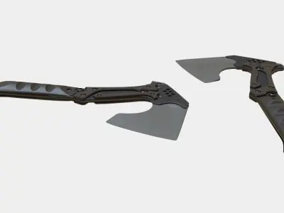 Axe Tactical War Military Weapon Army Cut 3D model