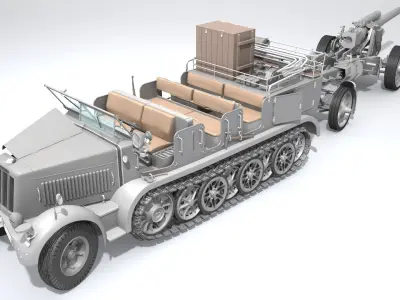  SdKfz7 with 15 cm sFH 18 