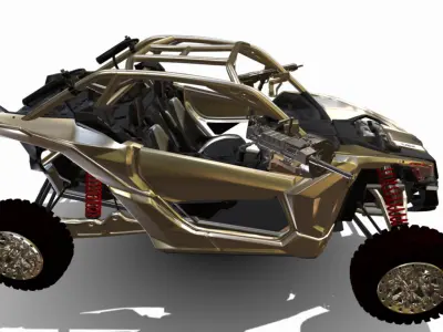 maverick x3 military 4x4 Low-poly 3D model