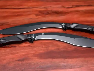 Fox Military Extreme Tactical Kukri Low-poly 3D model