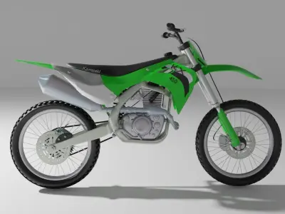 motorcycle kawasaki 3D model purchase